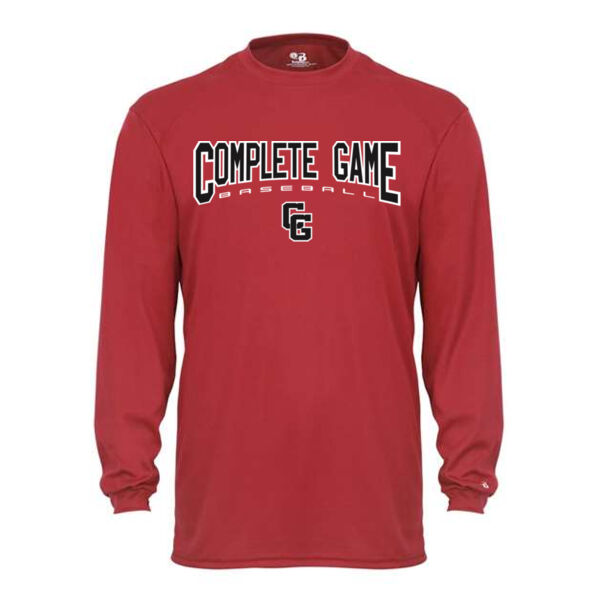 Badger - Youth B-Core Long Sleeve T-shirt - Printed Logo ** Add Name for $5! ** Thumbnail