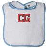 Infant Contrast Trim Terry Bib Thumbnail