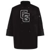 Ten Pearl Button Black Chef Coat Thumbnail